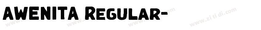 AWENITA Regular字体转换